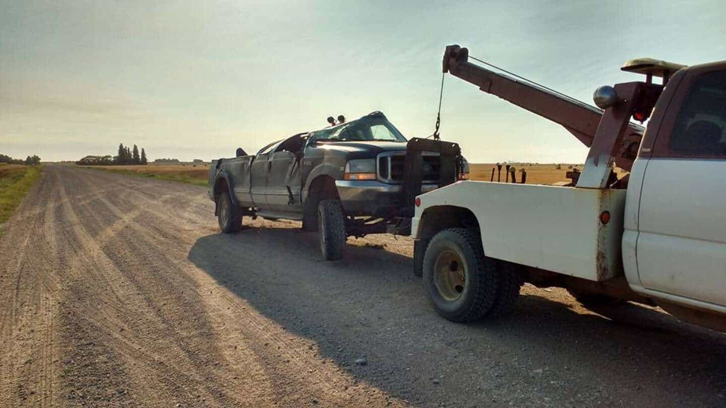 Bro's Tows emergency towing on Saskatchewan Highway 11